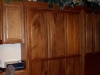 African Mahogany Bed With Side Cabinet