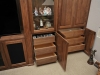 hidden drawers behind doors