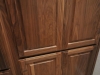Solid oak entertainment centers with panel doors