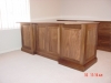 Custom wood office desk