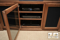 component rack in entertainment center