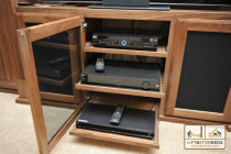 Custom Entertainment Center with slide out electronic shelves  Arizona