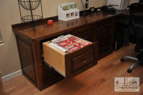 Custom File Drawers For An Office At Home