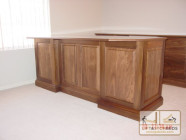 Custom wood office desk