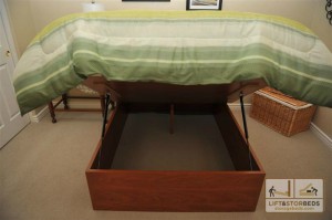 Storage Bed in Open Position