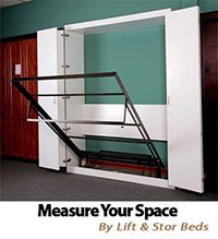 Be sure to measure spacing for your bed by Lift and Stor Beds
