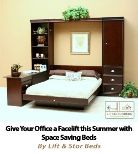 Give Your Home Office A  Facelift This Summer With A Transforming Murphy Wall Bed